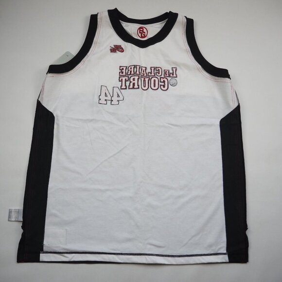 Nike Air Le Claire Court Basketball White Men TShirt Jersey Vest Defect - Picture 7 of 12